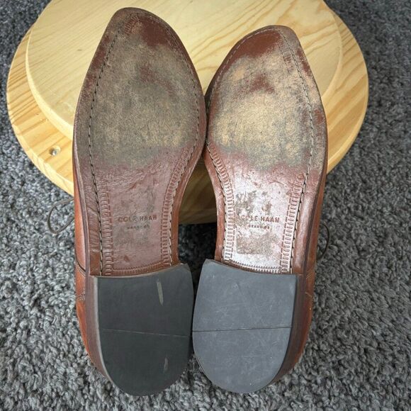 Cole Haan Giraldo II Bike Toe Derby Mens 12 Brown Brogue Oxford Dress Shoe Grand main image 6